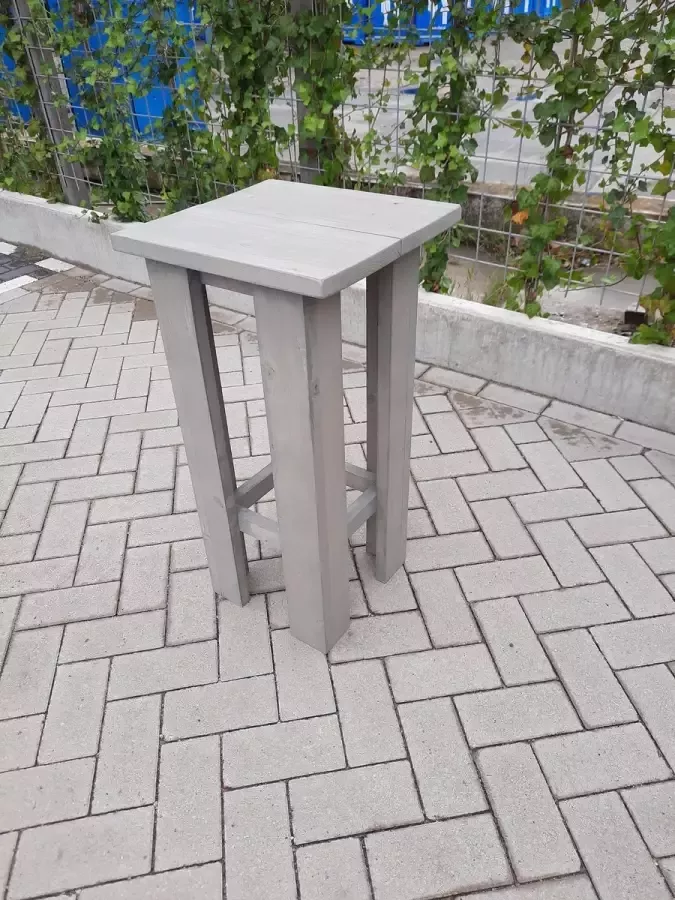 KSM-Steigerhout 2 stuks kruk Barkruk Easy van Grey Wash steigerhout voor bij een bar tafel sta tafel
