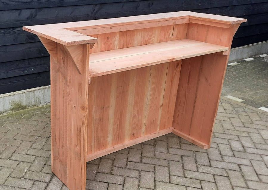 KSM-Steigerhout Balie Firenze van Douglas hout Houten bar Toog van hout 160cm breed