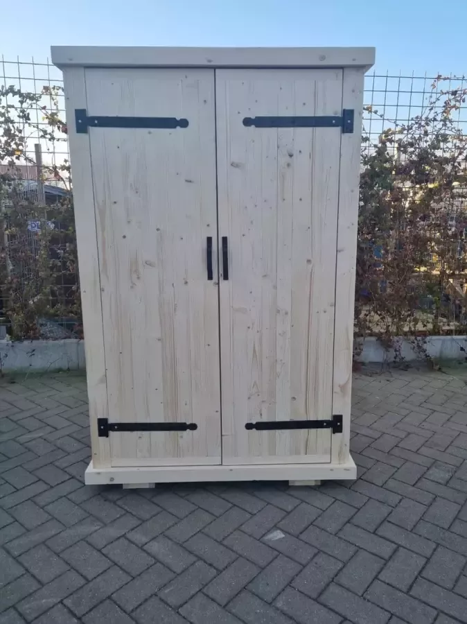 KSM-Steigerhout Kledingkast ''Brocante'' van Nieuw Blank steigerhout 120x180cm