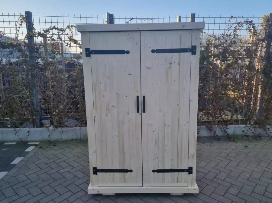 KSM-Steigerhout Kledingkast ''Brocante'' van Nieuw Blank steigerhout 210x120cm