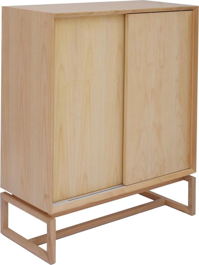 Ktwo home Scandinavisch design schuifdeurkast naturel