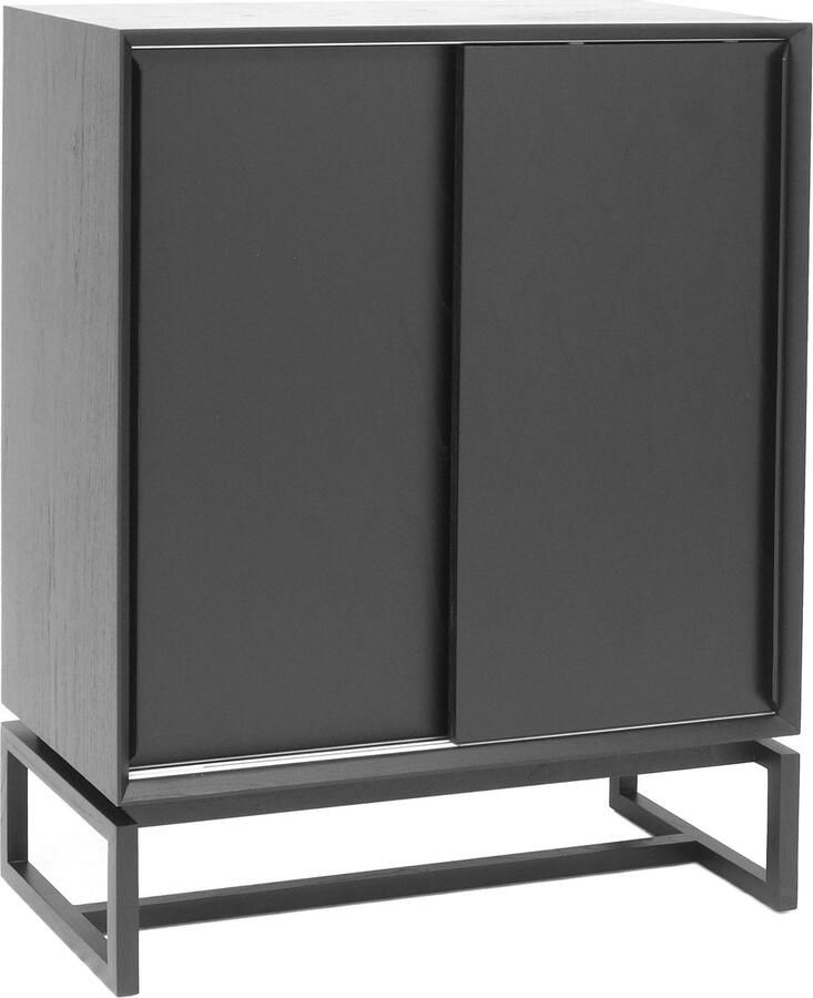 Ktwo home Scandinavisch design schuifdeurkast zwart