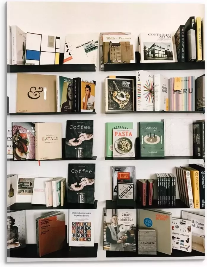 KuijsFotoprint Acrylglas Open Boekenkast 30x40cm Foto op Acrylglas (Wanddecoratie op Acrylglas)