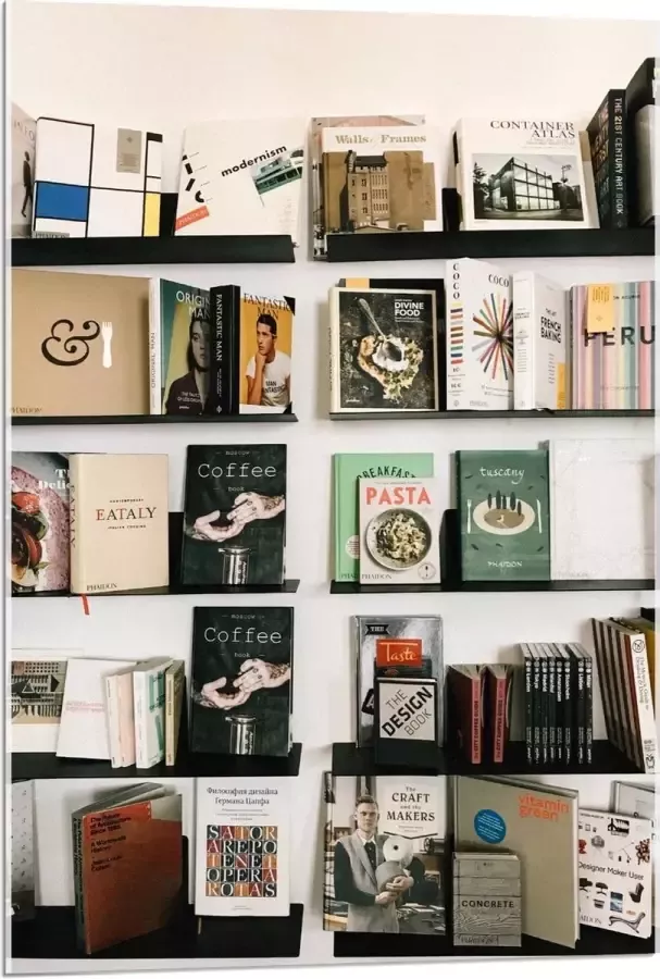 KuijsFotoprint Acrylglas Open Boekenkast 60x90cm Foto op Acrylglas (Met Ophangsysteem)