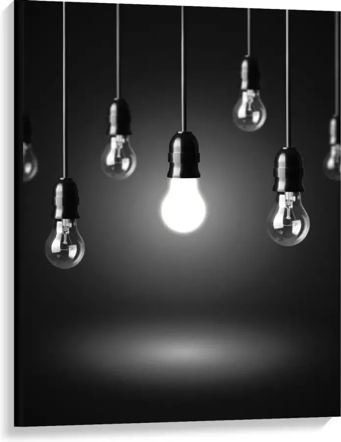 KuijsFotoprint Canvas Zwevende Lampen 75x100cm Foto op Canvas Schilderij (Wanddecoratie op Canvas)