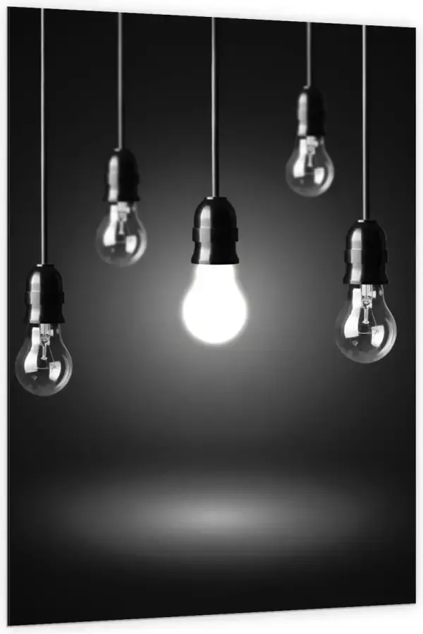 KuijsFotoprint Dibond Zwevende Lampen 100x150cm Foto op Aluminium (Met Ophangsysteem)