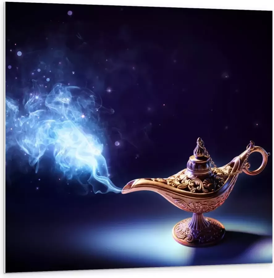 KuijsFotoprint Forex Foto van Wonder Lamp 100x100cm Foto op Forex