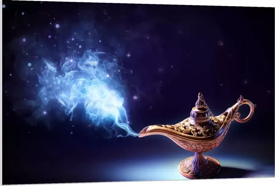 KuijsFotoprint Forex Foto van Wonder Lamp 120x80cm Foto op Forex