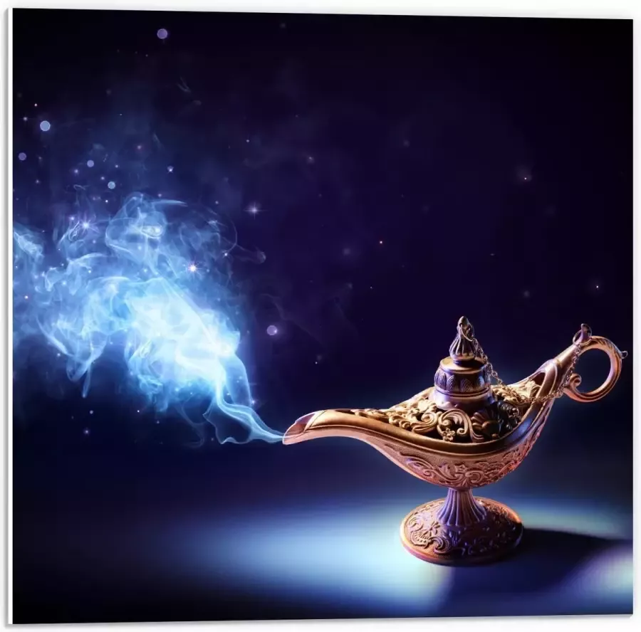 KuijsFotoprint Forex Foto van Wonder Lamp 50x50cm Foto op Forex