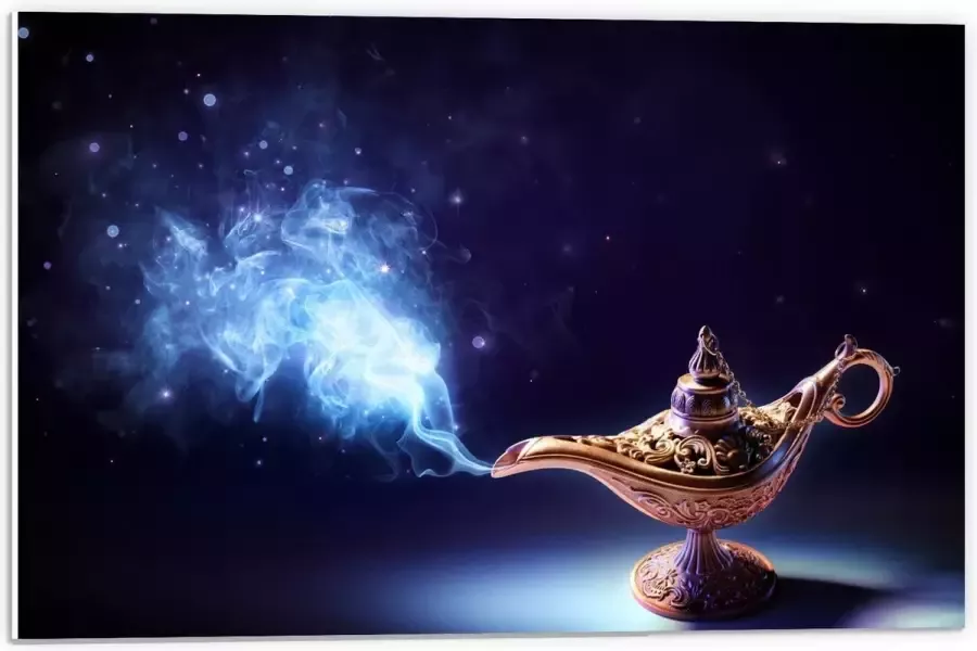 KuijsFotoprint Forex Foto van Wonder Lamp 60x40cm Foto op Forex