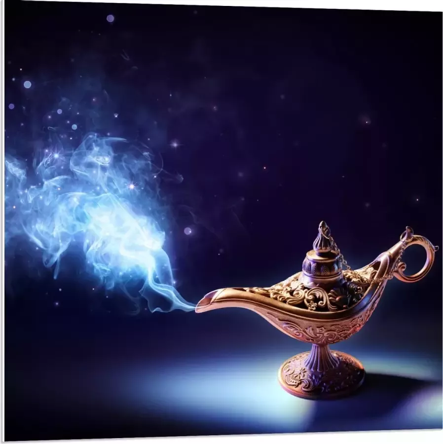 KuijsFotoprint Forex Foto van Wonder Lamp 80x80cm Foto op Forex