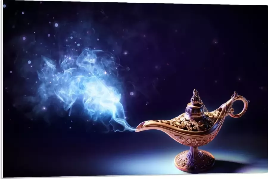 KuijsFotoprint Forex Foto van Wonder Lamp 90x60cm Foto op Forex