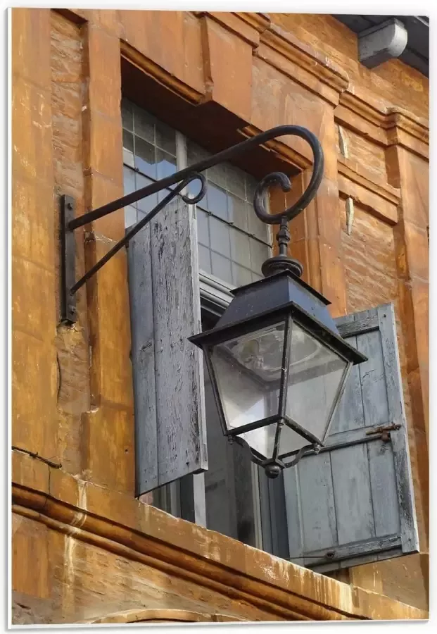 KuijsFotoprint Forex Lamp aan de Buitenkant van Huis 40x60cm Foto op Forex