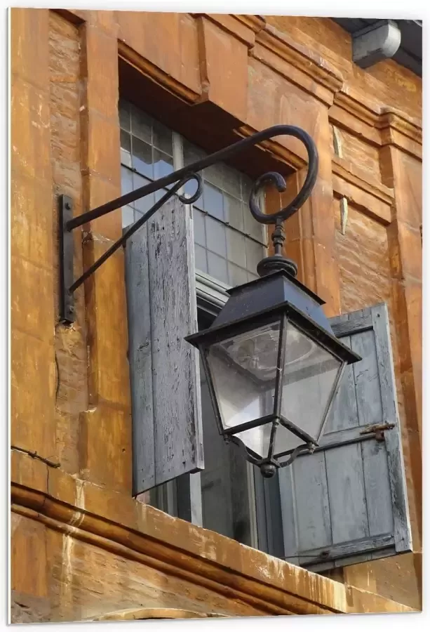 KuijsFotoprint Forex Lamp aan de Buitenkant van Huis 60x90cm Foto op Forex
