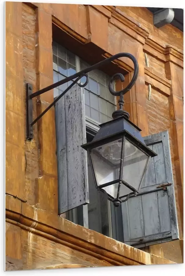 KuijsFotoprint Forex Lamp aan de Buitenkant van Huis 80x120cm Foto op Forex