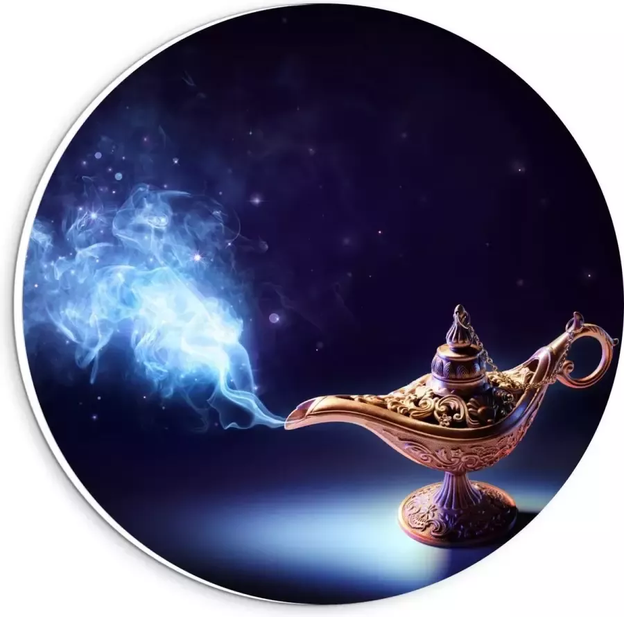 KuijsFotoprint Forex Wandcirkel Foto van Wonder Lamp 20x20cm Foto op Wandcirkel (met ophangsysteem)