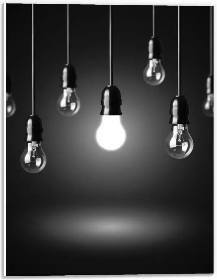 KuijsFotoprint Forex Zwevende Lampen 30x40cm Foto op Forex