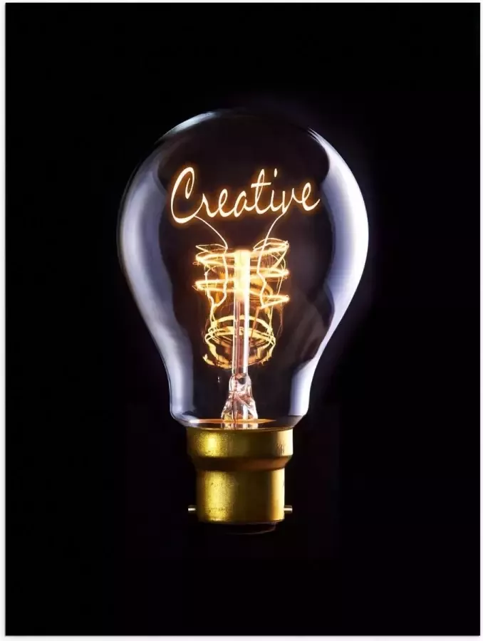 KuijsFotoprint Poster – Foto van Creative Lamp 30x40cm Foto op Posterpapier