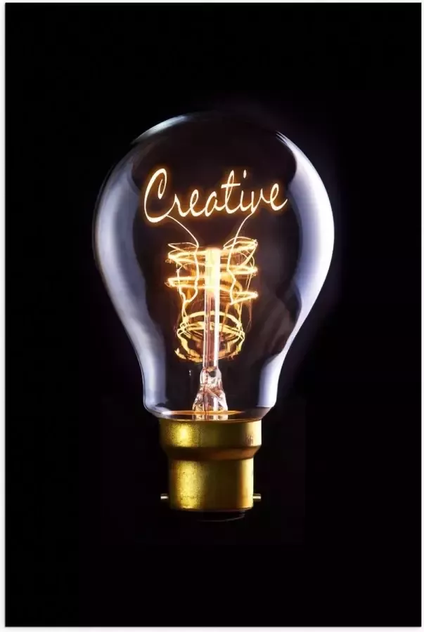 KuijsFotoprint Poster – Foto van Creative Lamp 40x60cm Foto op Posterpapier