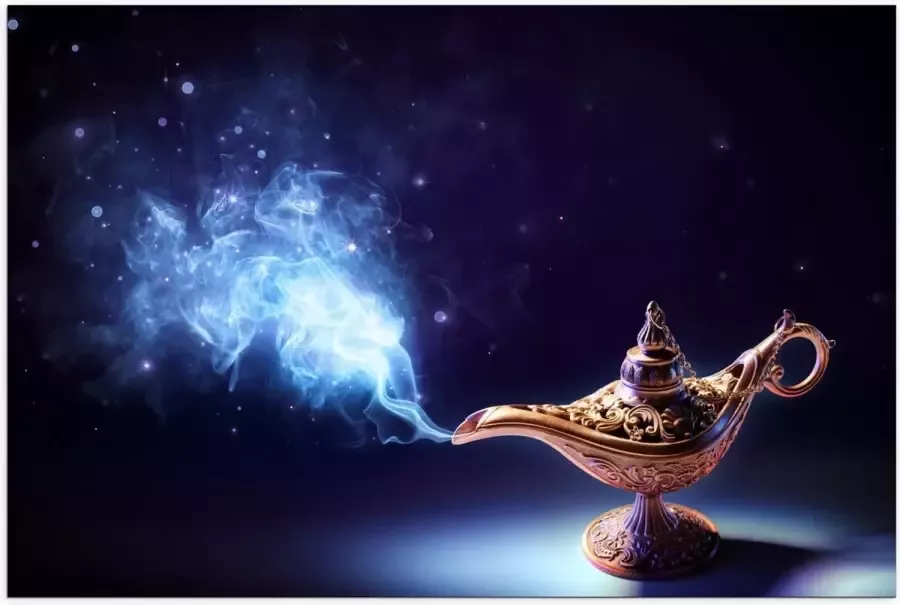 KuijsFotoprint Poster – Foto van Wonder Lamp 150x100cm Foto op Posterpapier