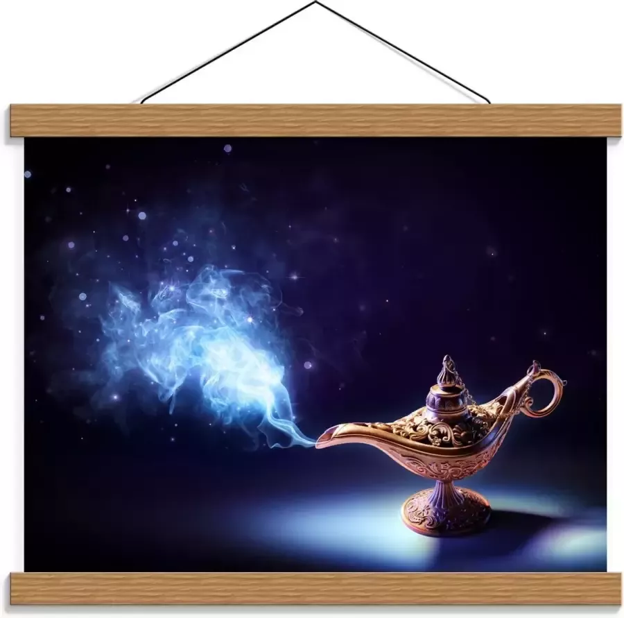 KuijsFotoprint Schoolplaat – Foto van Wonder Lamp 40x30cm Foto op Textielposter (Wanddecoratie op Schoolplaat)