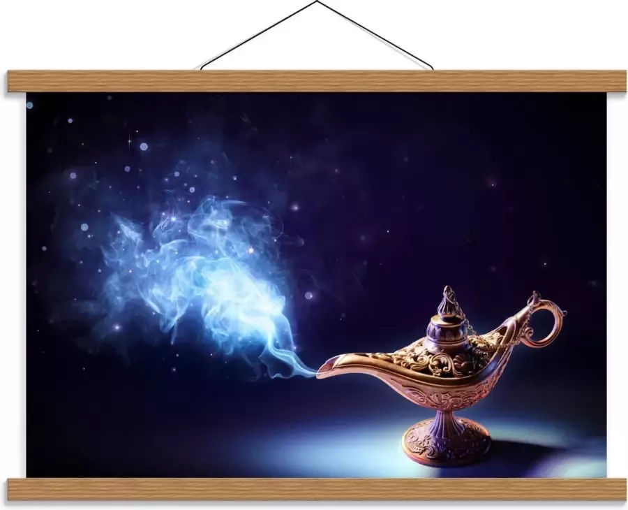 KuijsFotoprint Schoolplaat – Foto van Wonder Lamp 60x40cm Foto op Textielposter (Wanddecoratie op Schoolplaat)