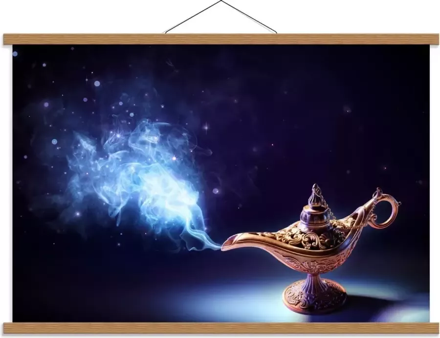 KuijsFotoprint Schoolplaat – Foto van Wonder Lamp 90x60cm Foto op Textielposter (Wanddecoratie op Schoolplaat)