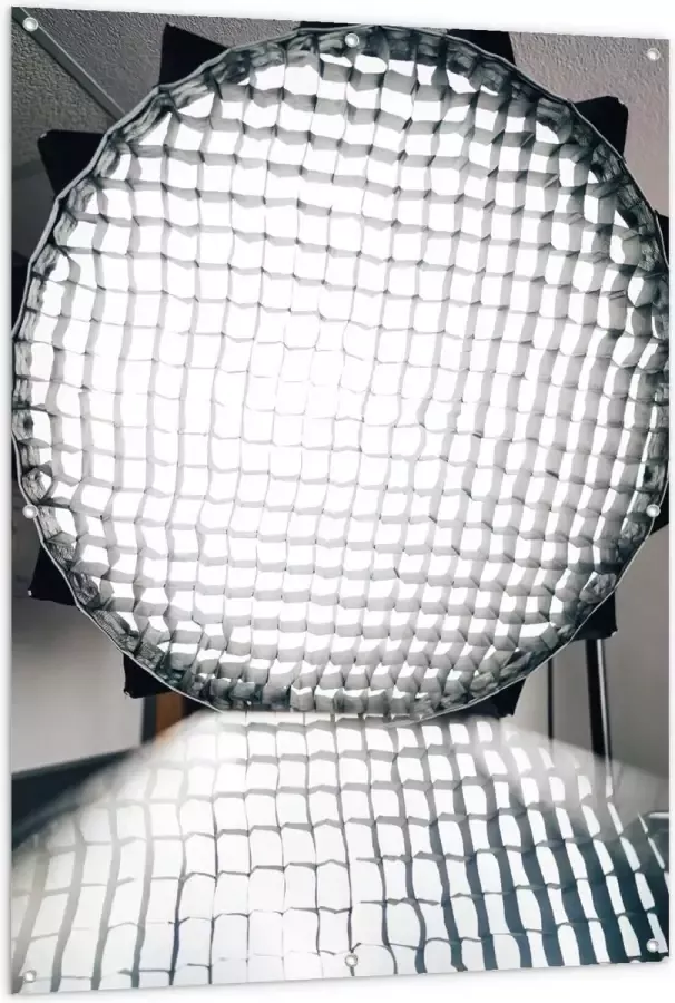 KuijsFotoprint Tuinposter – Grote Professionele Lamp 100x150cm Foto op Tuinposter (wanddecoratie voor buiten en binnen)