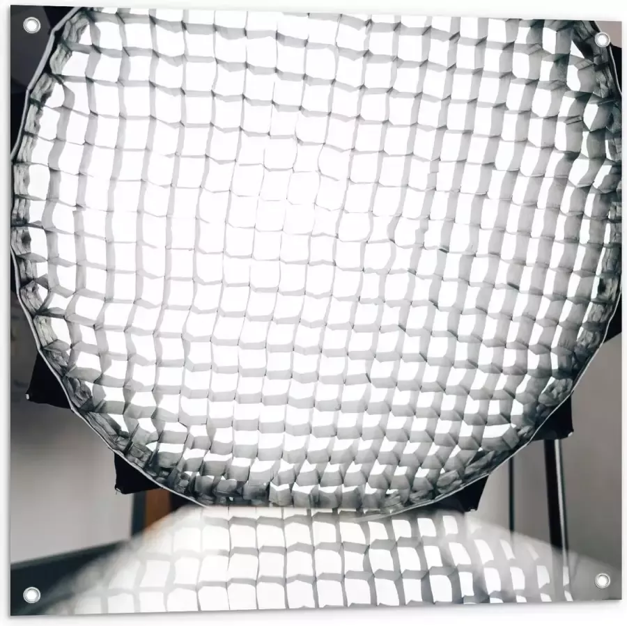 KuijsFotoprint Tuinposter – Grote Professionele Lamp 80x80cm Foto op Tuinposter (wanddecoratie voor buiten en binnen)