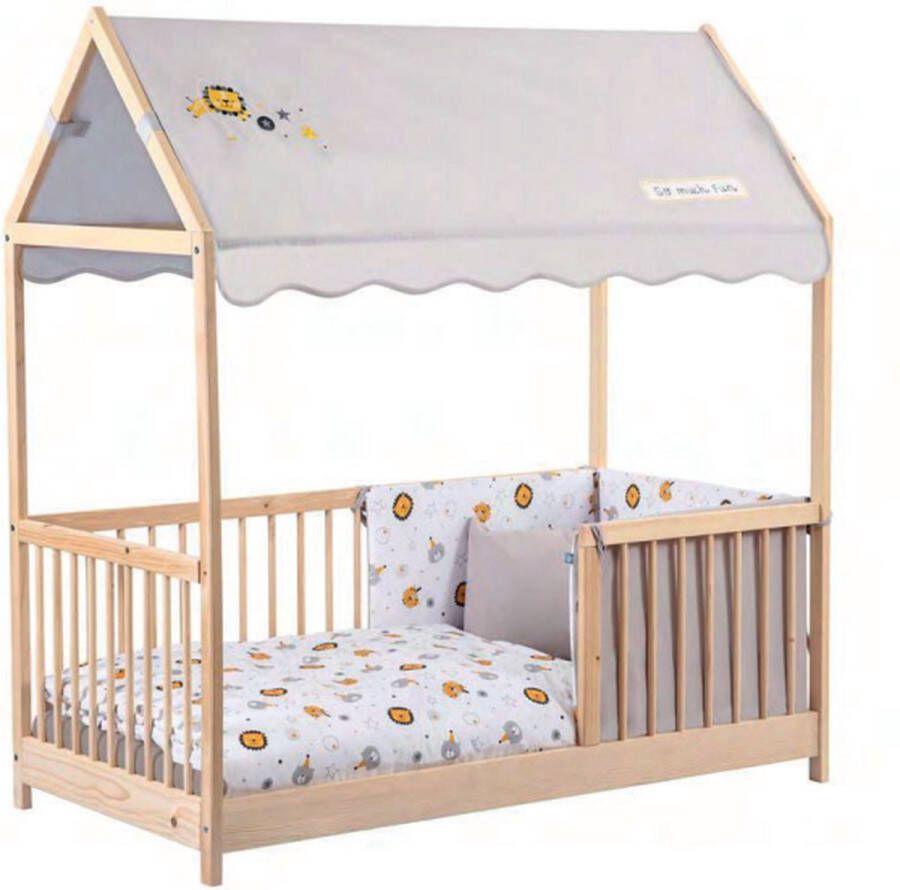 Kukka Huisbed 70x140 Wooden Montessori Activity Bed Natural - Foto 2