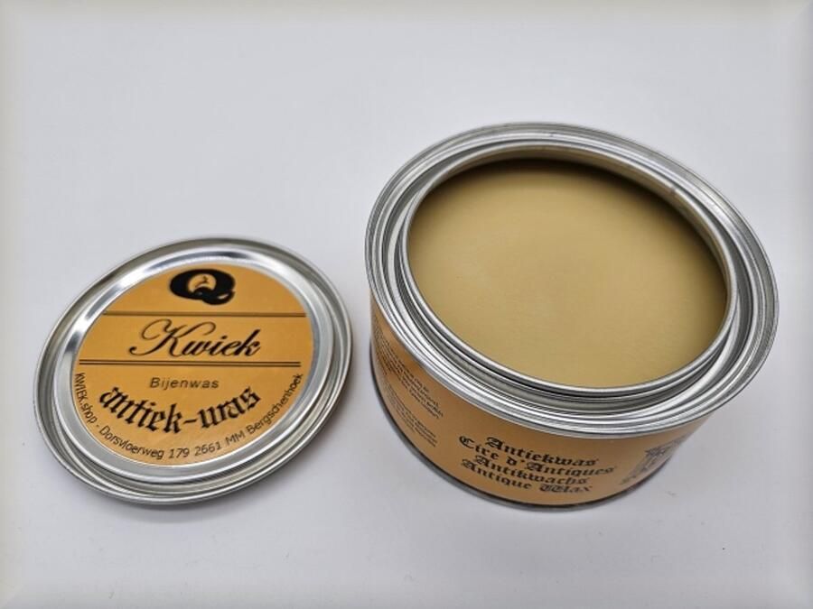 Kwiek BIJENWAS de echte onderhoudswas volgens oudhollands recept 375 ml makkelijk in gebruik meubel hout antiek meubelwas boenwas antiekwas De Enige Echte was