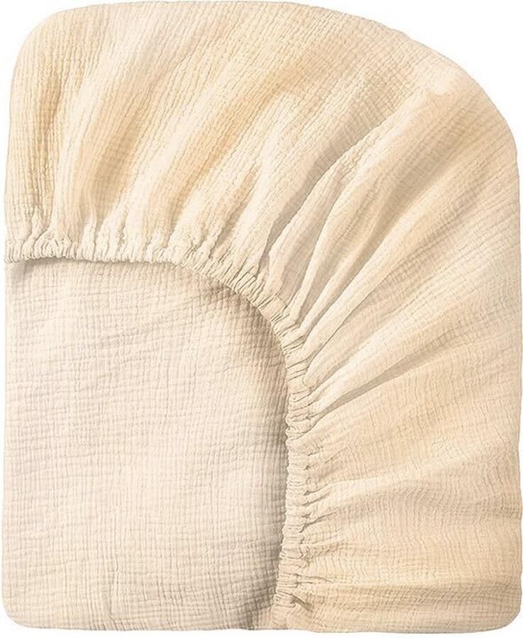 KYDDOI Kinderhoeslaken Hoeslaken Baby & Kinderen 100% biologisch katoen Hoeslakens voor matras 70x140 cm Maximale matrasdikte 25 cm Ademend abrikoos kleur