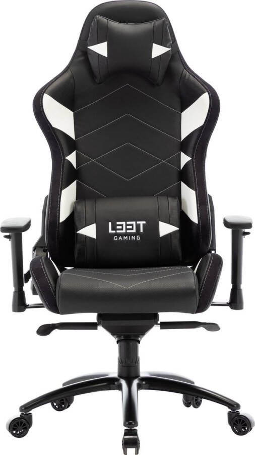 L33T-GAMING Elite V4 Gaming stoel E-Sports Gaming Stoel Ergonomisch Game Stoel Bureaustoel Racing Stoel PU Leer & Suede – Rood