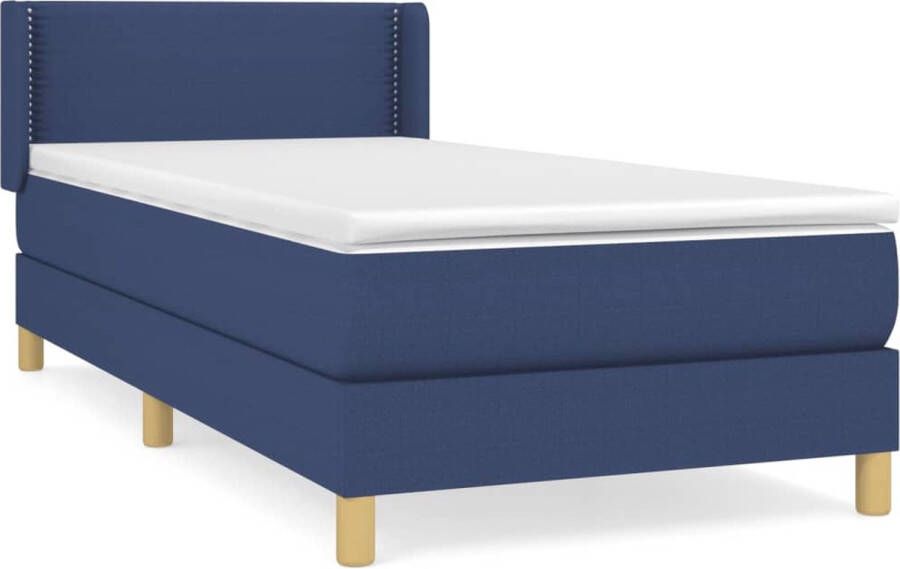 Dolce Vita La Boxspring met matras stof blauw 90x200 cm