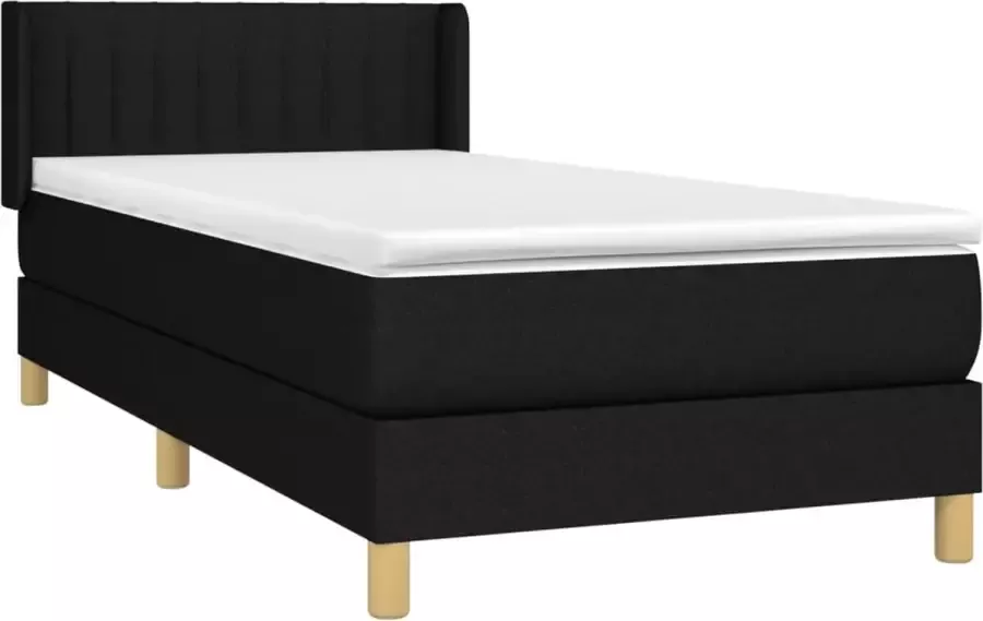 Dolce Vita La Boxspring met matras stof zwart 90x200 cm