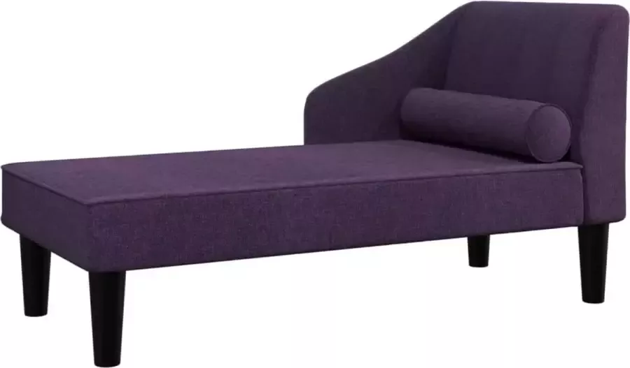 La Dolce Vita Chaise longue met bolster stof paars