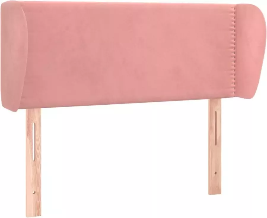La Dolce Vita Hoofdbord met randen 103x23x78 88 cm fluweel roze