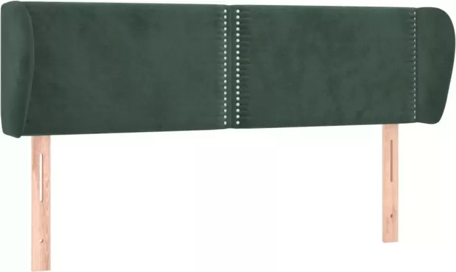 La Dolce Vita Hoofdbord met randen 147x23x78 88 cm fluweel donkergroen