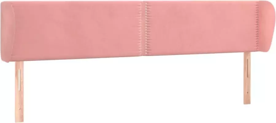 La Dolce Vita Hoofdbord met randen 163x23x78 88 cm fluweel roze