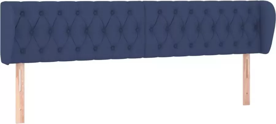 La Dolce Vita Hoofdbord met randen 183x23x78 88 cm stof blauw