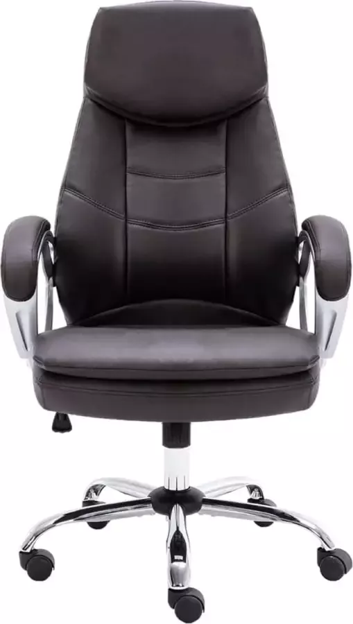 La Dolce Vita Kantoorstoel echt leer bruin