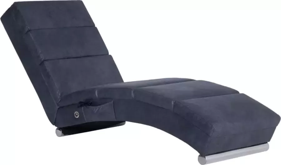 La Dolce Vita Massage chaise longue kunstsuède grijs