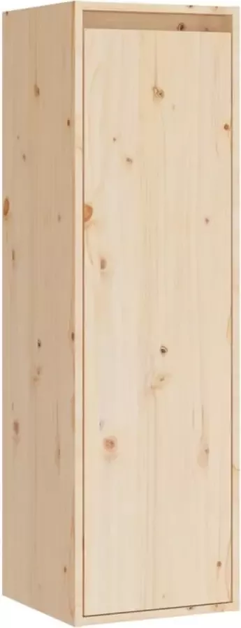 La Dolce Vita Muurkast Plankkast Zwevende kast Opbergwand Wandopberger Wandmeubel met planken 30x30x100 cm massief grenenhout