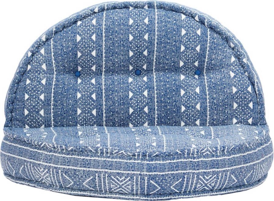 La Dolce Vita Poef 100x20 cm stof indigo