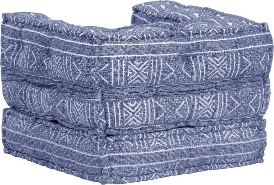 La Dolce Vita Poef modulair stof indigo