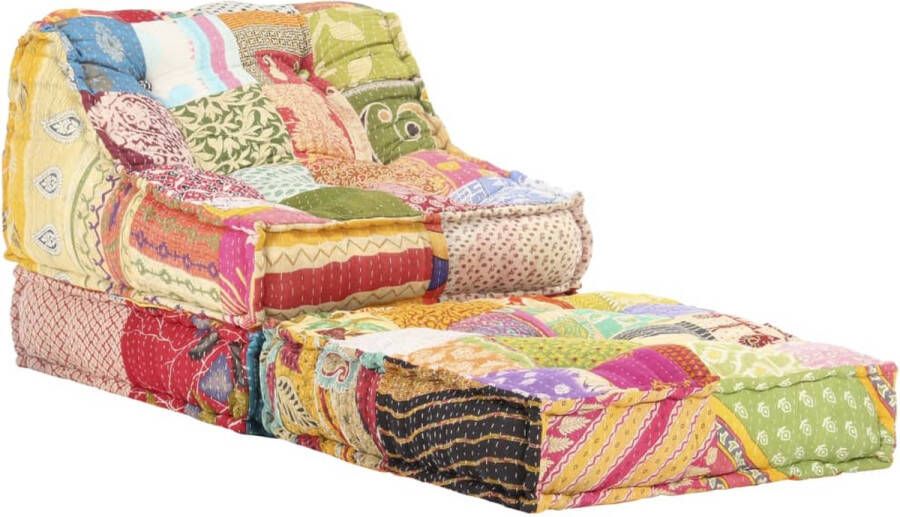 La Dolce Vita Poef modulair stof patchwork - Foto 2