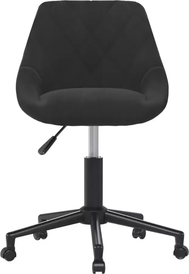 Dolce Vita La Stoel voor eetkamer Maaltijdstoel Tafelstoel Eettafelstoel Stoel voor de eettafel draaibaar fluweel zwart - Foto 2