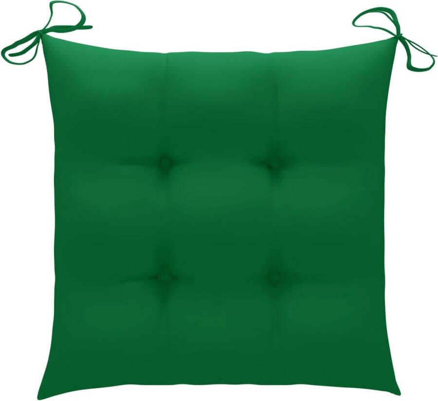 La Dolce Vita Stoelkussens 2 st 40x40x7 cm oxford stof groen