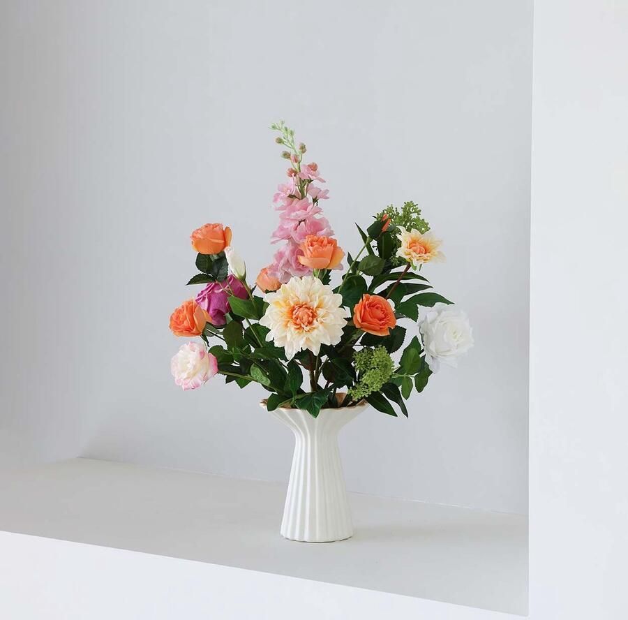 La Gràdh Real touch kunstboeket Small Happy moments Kunstbloemen Salontafel boeket