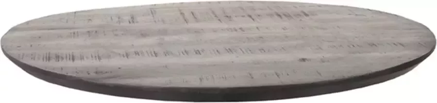 LABEL51 Tafelblad Sloppy Edge Eetkamertafel Zwart Mangohout Rond 70 cm Sloppy - Foto 2